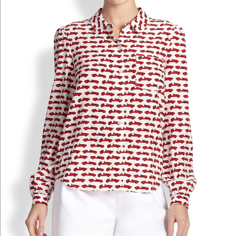 Cream Kate spade blouse size 12